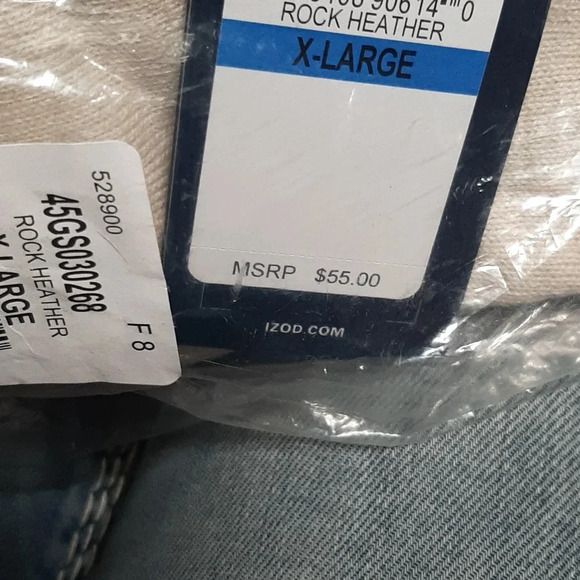 NWT mens Izod Heritage Essent Sweater Rock Heather - Picture 5 of 5